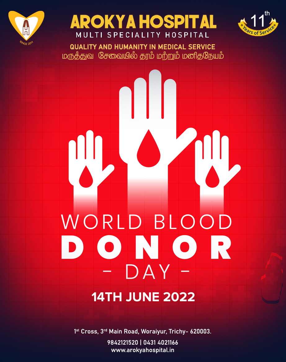 World Blood Donor Day - 14th June 2022